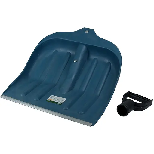 Лопата для уборки снега Grad пластиковая с алюминиевой планкой 435×470×10мм (5049465) - фото 1