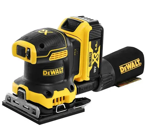 Аккумуляторная вибрационная шлифмашина DeWalt с АКБ и ЗУ DCW200P2 - фото 1