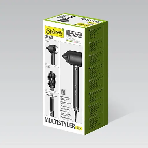 Мультистайлер Maestro MR-230 для укладки волос с насадками 1200Вт Черный - фото 7