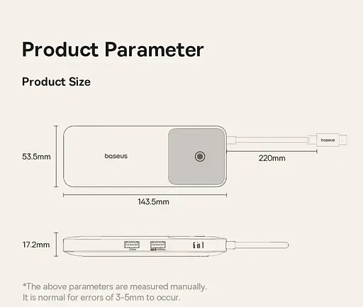 Хаб-адаптер Baseus Dual Fast Charging 6-in-1 Hub Usb-C to HDMI 4K + 2xUsb-A + 3xUsb-C - фото 10
