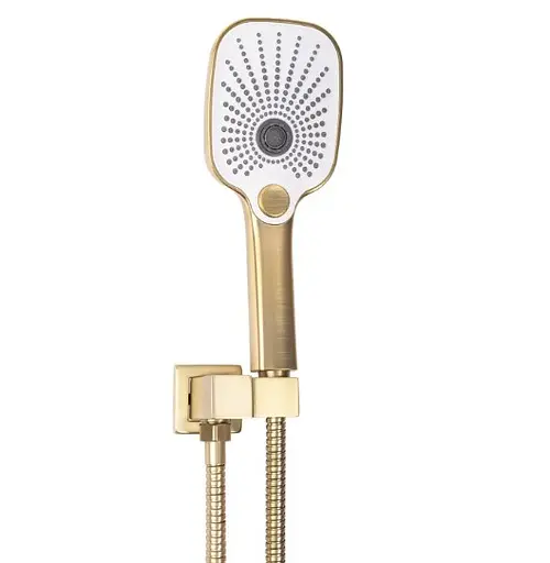 Душова система Rea Moby brushed gold + BOX прихованого монтажу REA-P2403, Золотий - фото 4