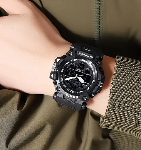 Часы мужские наручные спортивные Skmei 2226 Черный - фото 6