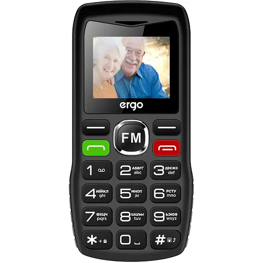 Мобильный телефон Ergo R182 Dual Sim Black 7137268