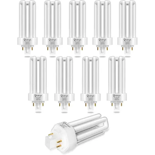 TobeBright 26W Gx24Q-3 4-контактна компактна люмінесцентна лампа, нейтральний білий 4000K 4-контактна CFL-лампа Енергооощадна 8