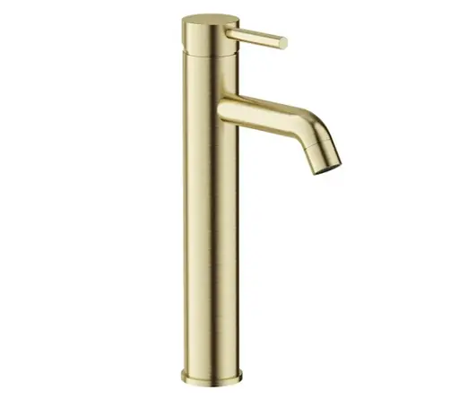 Змішувач для умивальника Volle Cruze cepillado oro 1547.010215 - фото 1