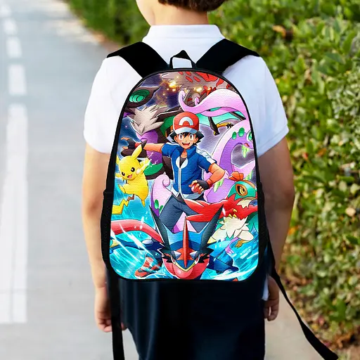 Рюкзак детский Покемон "Pokеmon" 34х27см, городской ранец для мальчика с принтом (00434)