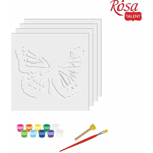 Набір картина 3D Rosa Talent Метелик 3 МДФ ґрунтоване 4 шари 17х17 см  - фото 3