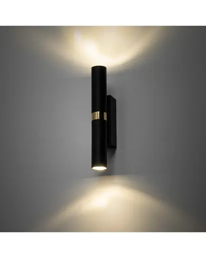 Бра, настінний світильник Tk Lighting 10145 Lagos G9 2x8W IP20 Bk - фото 2