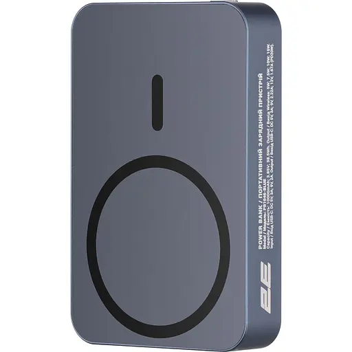 Акумулятор портативний 2E 10000mAh Wireless QI 20W PD Blue (2E-PB1046-BLUE)
