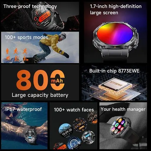 Годинник розумний наручний Smart Mevaden Ulpa Steel (2 ремінці) - фото 10