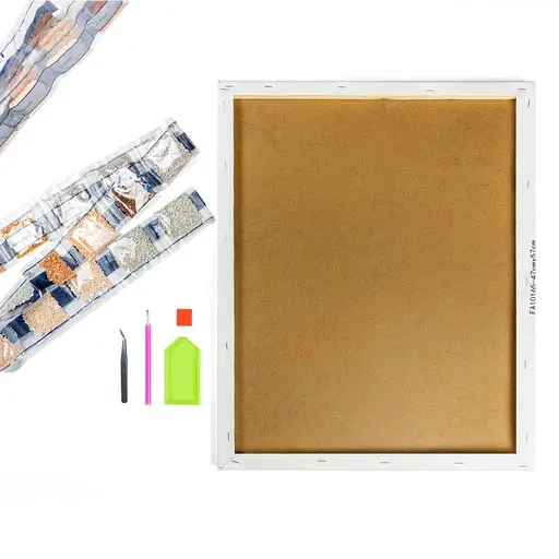 Алмазная мозаика Жирафы на фоне месяца Strateg HX025 30х40 см - фото 2