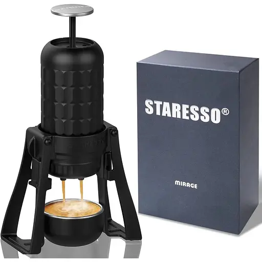 Портативна еспресо кавоварка STARESSO Plus ідеально підходять для дому та кухні подорожей кемпінгу - фото 1