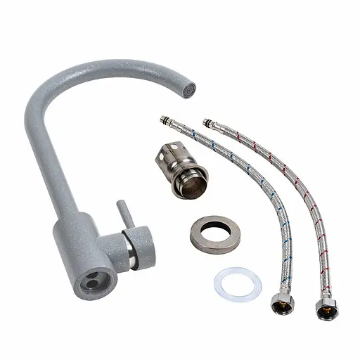 Змішувач для кухні Platinum 56 B NESP (3008 А) сірий металік Сірий - фото 2