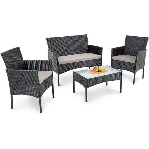 Садові меблі Di Volio Padova PRO чорні - фото 2