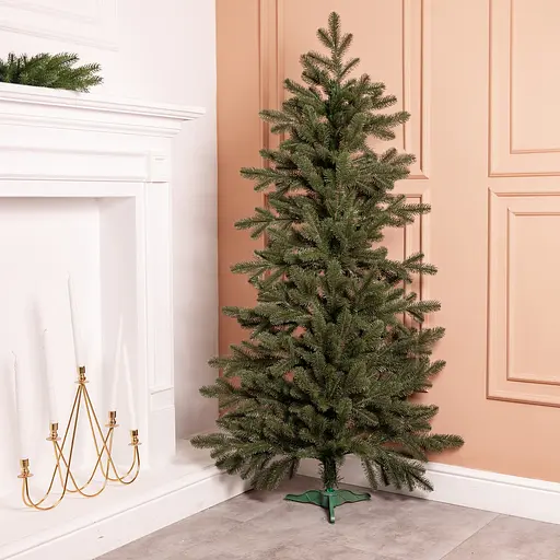 Лита штучна ялинка зелена 120 см на пластиковій підставці Lugi SOK-M-D-4