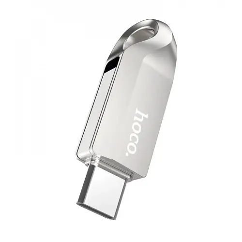 Флеш-накопитель USB-A/C Hoco UD8 Smart Type-C USB drive 64Gb серебристый - фото 6