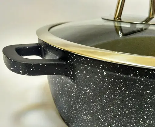 Каструля Bohmann BH 7350-26 MRB 5л з подвійним дном антипригарне мармур-граніт покриття з кришкою - фото 8