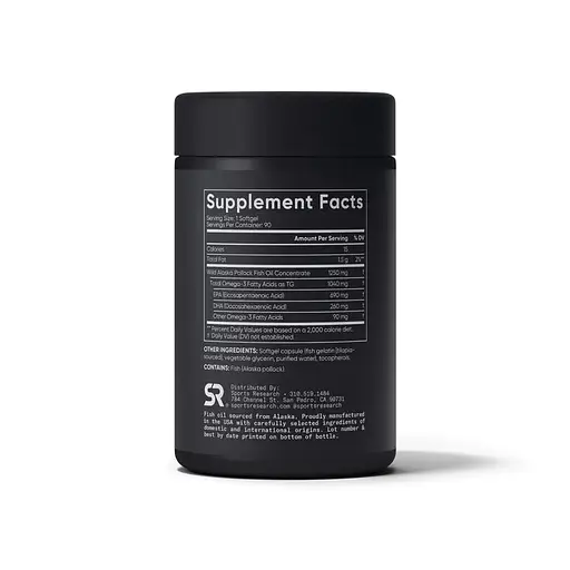 Рыбий жир Sport Research Omega-3 Fish Oil 1250 mg Triple Strength, 90 капсул - фото 2