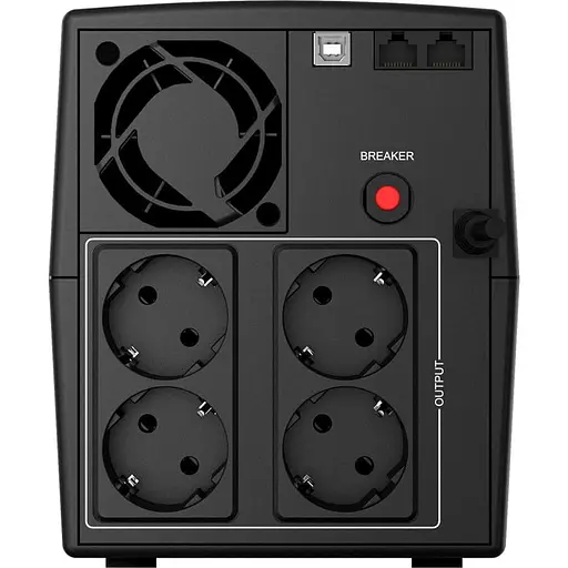 Источник бесперебойного питания Njoy 1500 ВА / 900 Вт / 9 А*ч (UPLI-LI150KU-CG01B) - фото 3