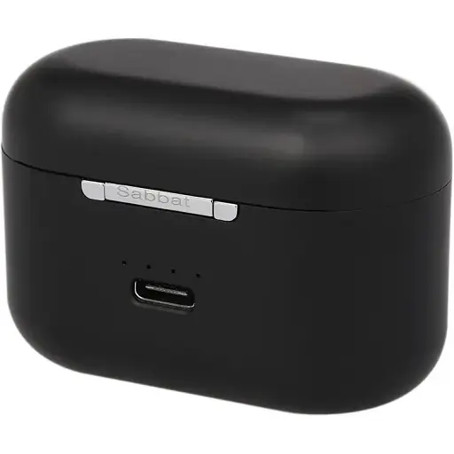 Беспроводные Bluetooth наушники Sabbat X12 Pro Black с чехлом для зарядки 750 мАч черные - фото 5