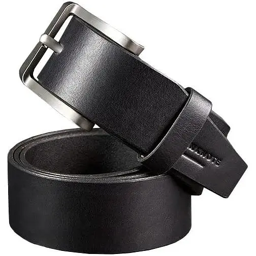 Мужской кожаный ремень BlankNot 40 мм черный  - фото 1