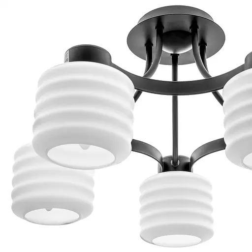 Люстра стельова Brille класична E27 60W BK (BR-01461C/5) - фото 2