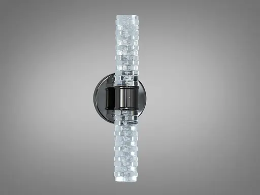 Настінне LED бра Romin чорний хром скло 5 Вт - фото 3