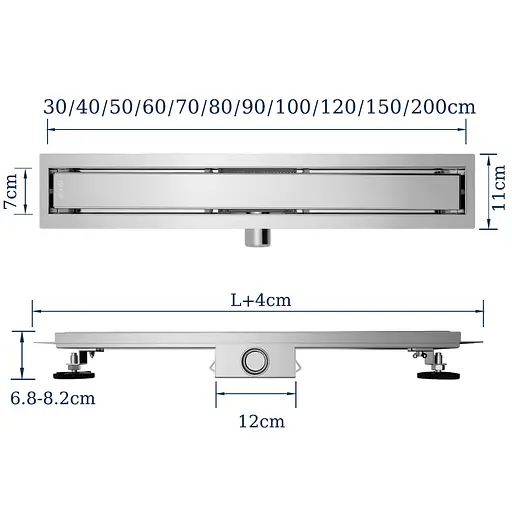 Душевой канал VBI Kent 2в1 80 chrome VBI-060308CH - фото 2