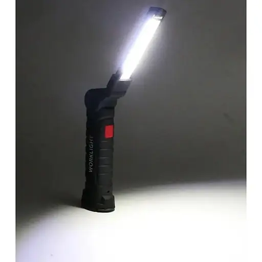 Світильник Worklight W-52 18650 з магнітом та гачком ліхтар акумуляторний з червоним та білим світлом - фото 3