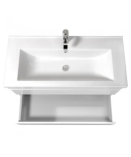 Тумба Мойдодир MoonShine 100 з умивальником Cosmo 100 підлогова Білий - фото 5