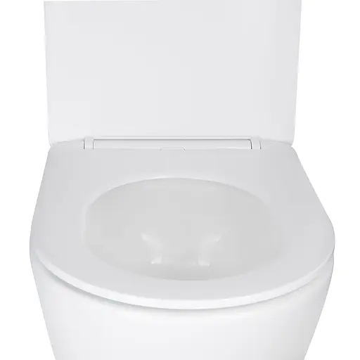 Унитаз подвесной Qtap Swan безободковый Ultra Quiet с сиденьем Soft-close QT16335179W, Белый - фото 5