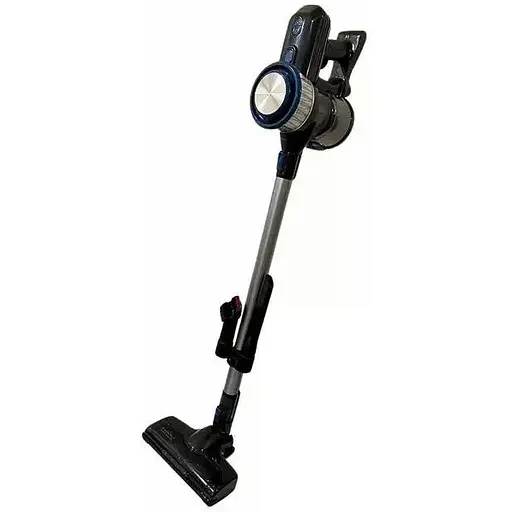 Вертикальный аккумуляторный пылесос Crownberg СВ-674 с контейнером 0.5л сухая уборка 2500Вт Черный/Синий - фото 1