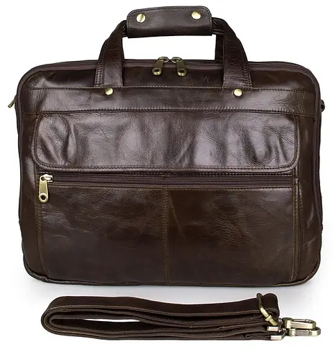 Чоловіча шкіряна сумка Vintage 39,5х30,5х11,5 см sum0012437 - фото 2