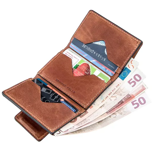 Кожаный портмоне Grande Pelle 7.5х10х1.5 см acs0014745 - фото 4