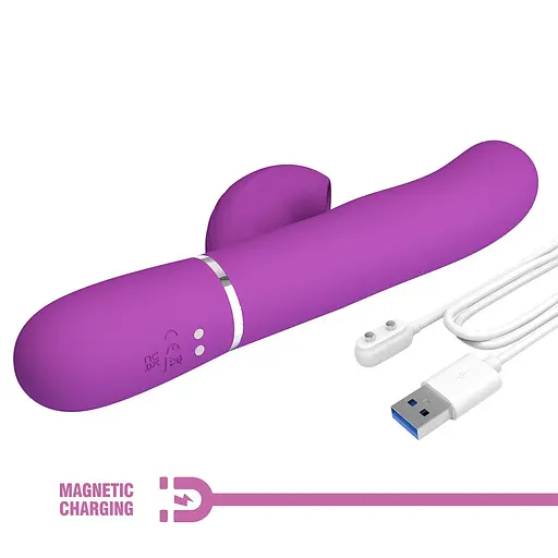 Вібратор-кролик Pretty Love Twinkled Tenderness Perdita 22.8 см (бузковий) - фото 12