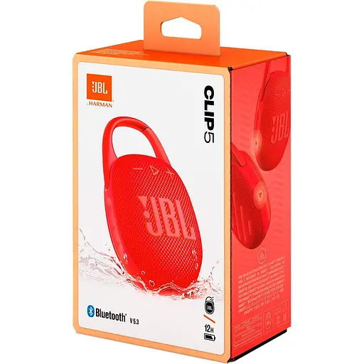 Портативна акустика JBL Clip 5 Red (JBLCLIP5BLU) (JBLCLIP5RED) - фото 7