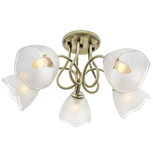 Люстра потолочная Brille классическая в зал E27 60W BZ (LK-602C/5) - фото 2