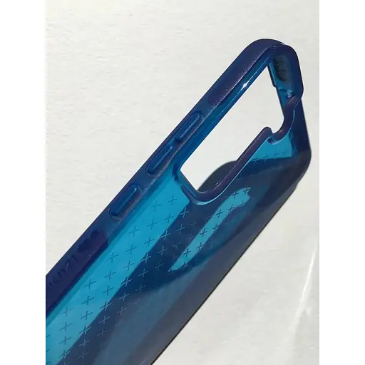Оригинальный противоударный силиконовый чехол Tech21 Evo Check для Samsung Galaxy S22 (6.1") Blue (T21-9408) - фото 5