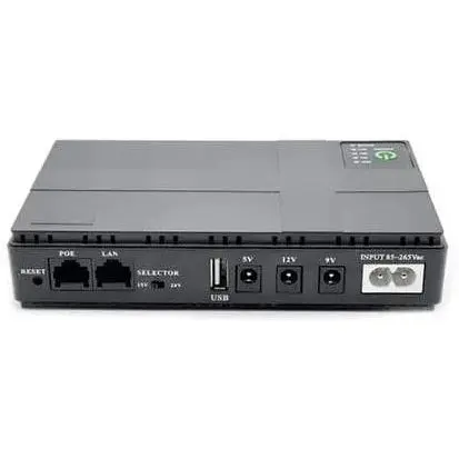 Джерело безперебійного живлення Rablex RB 802 ДБЖ для роутера безперебійник 5/9/12 Вт 10400 mAh 36 Вт - фото 1