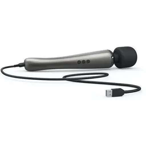Мощный вибромассажер Dorcel Megawand Chrome Silver перезаряжаемый 160 режимов - фото 5