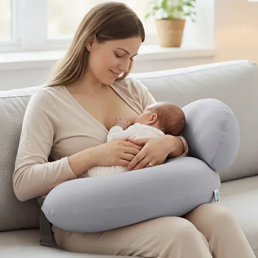 Подушка для кормления Sei Design диванчик серо-бежевый 60х70х16 см (8000036177_серый-беж) - фото 6