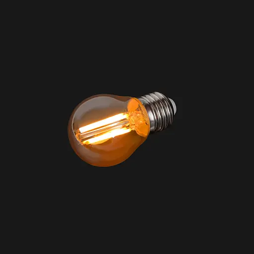 Лампа Brille светодиодная LED 6W E27 COG WW G45 Amber 220 В - фото 4