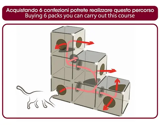 Домик для животных пластиковый Qublo 35x35x35h шалфей - фото 4