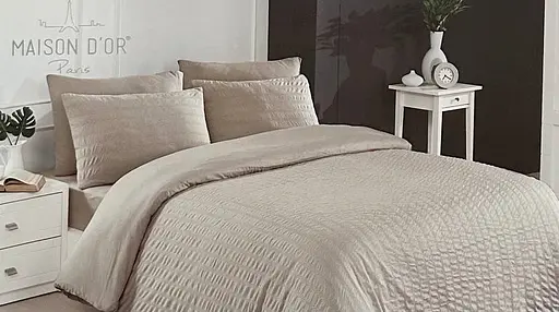 Постельное белье Maison D’or Elissa Natural Beige / простыня на резинке Maison D'or pbe0051905 - фото 1