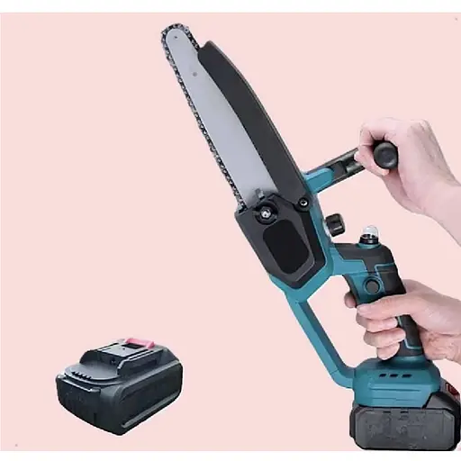 Бездротова акумуляторна міні ланцюгова пилка chain saw 8 дюймів з подачею олії 2 акб і зарядним пристроєм 