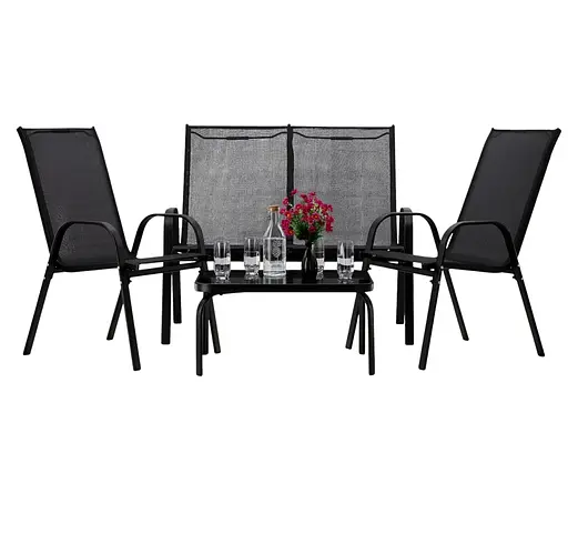 Комплект садовой мебели Garden Line Sofa Black