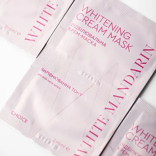 Отбеливающая крем-маска White Mandarin 2х6 мл - фото 2