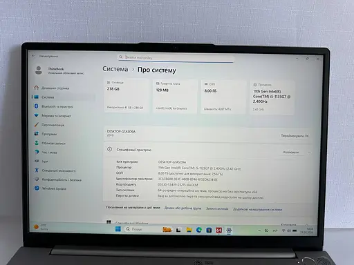 Ноутбук Lenovo ThinkBook 13s G2 ITL 13.3" (i5-1135G7 / 8GB / SSD 256GB / 2K 2560х1600 IPS) Refurbished - фото 4