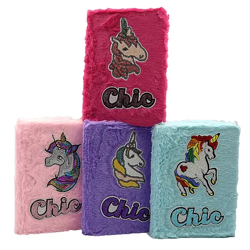 Блокнот пушистый Единорог, 60 листов, линейка, 70 г/м², 19x13 см (в ассортименте) - фото 2