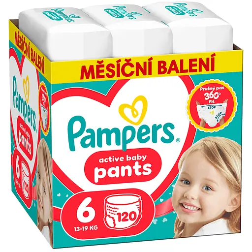 Подгузники-трусики Pampers Active Baby Pants Размер 6 (13-19 кг) 120 шт. - фото 1